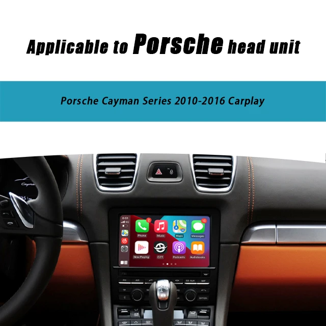 Wireless Apple Carplay Interface for Porsche Cayman 718 GTS PCM4.0 Bluetooth & USB Connection DSP Function Screen Display