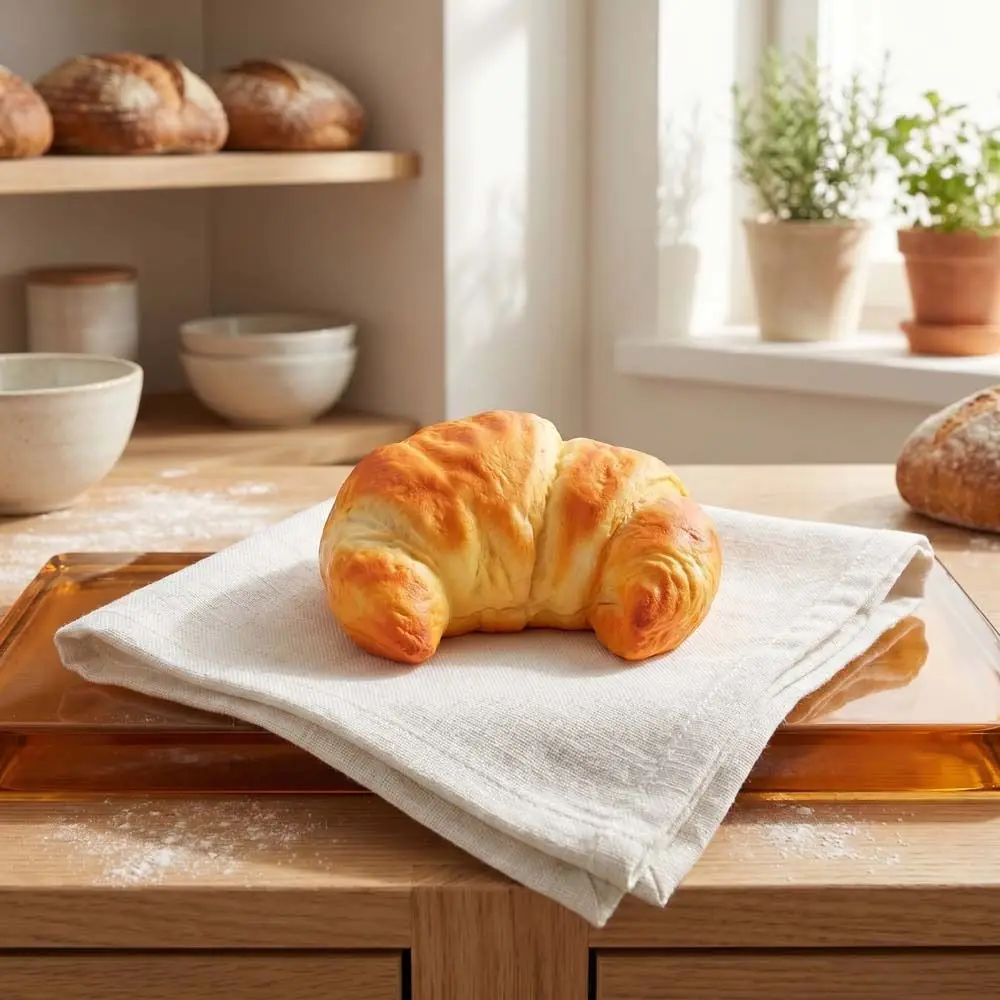 Slow Rising Squishy Croissant Squeeze Toy Hand Relaxing Calming Bread Squishy Toy Pinch Super Soft Sensory Fidget Cake