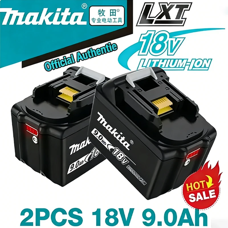 

Аккумулятор 9000 мАч, 100% оригинальный, Makita BL1830, 18В, 9000 мАч, 9.0 Ач, BL1830, BL1815, BL1860, BL1840, перезаряжаемый, для инструментов