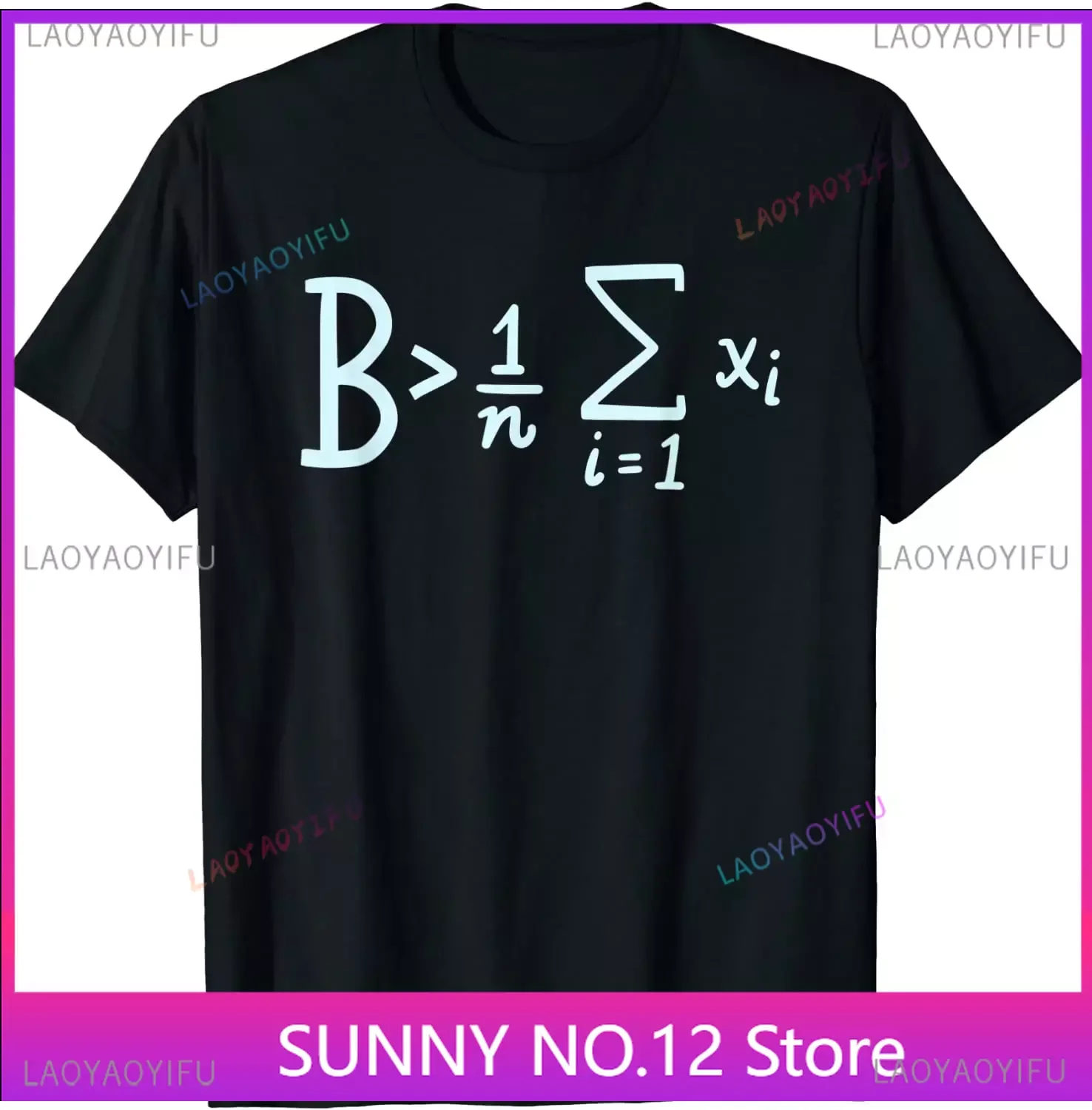 Top Funny Math Shirts Mens T Shirt Be Greater Than Average Casual Popular Customized Tee Faddish Cool harajuku  streetwear tops