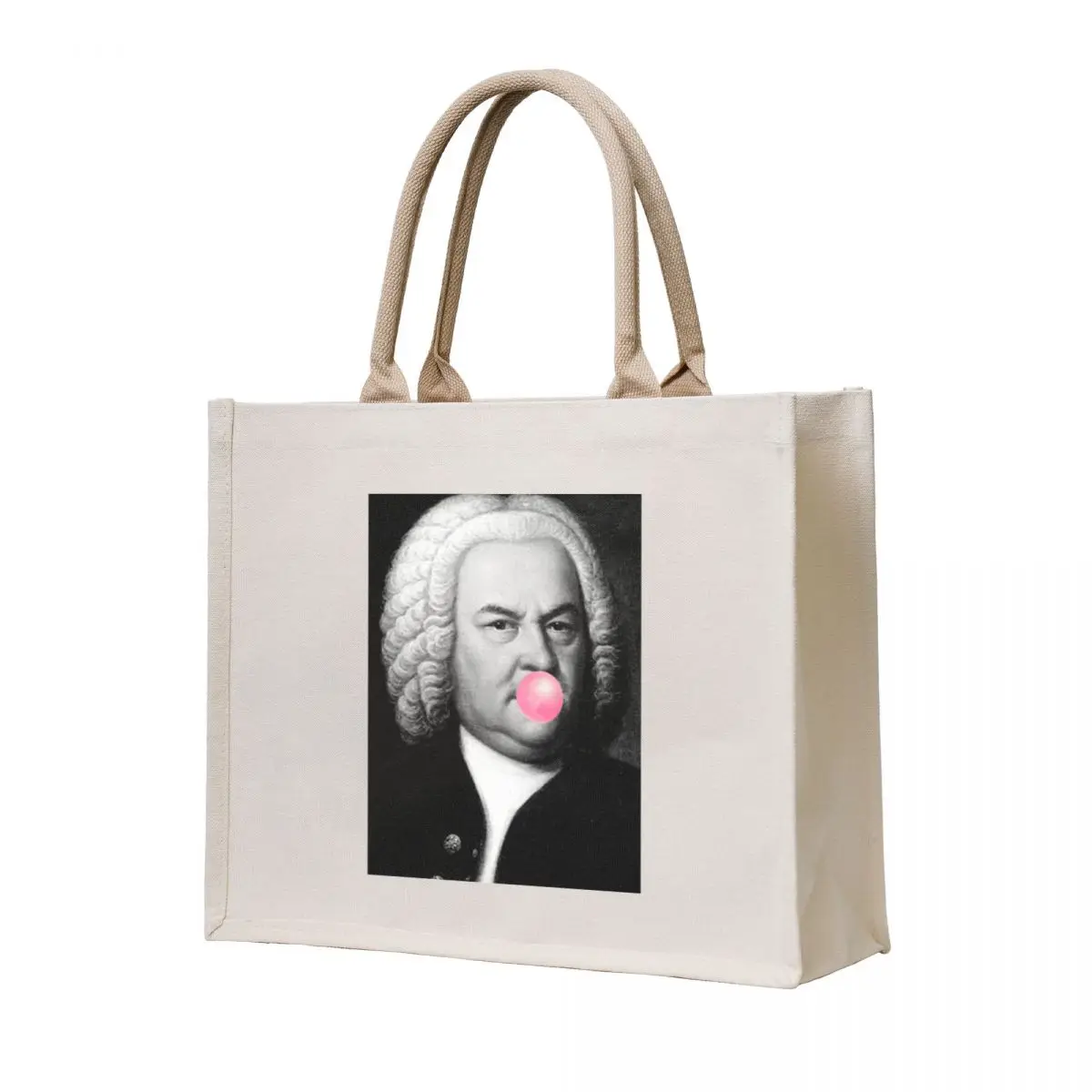 

Johann Sebastian Bach Tote Bag reusable shopping bag female bag Canvas shopping cart bags