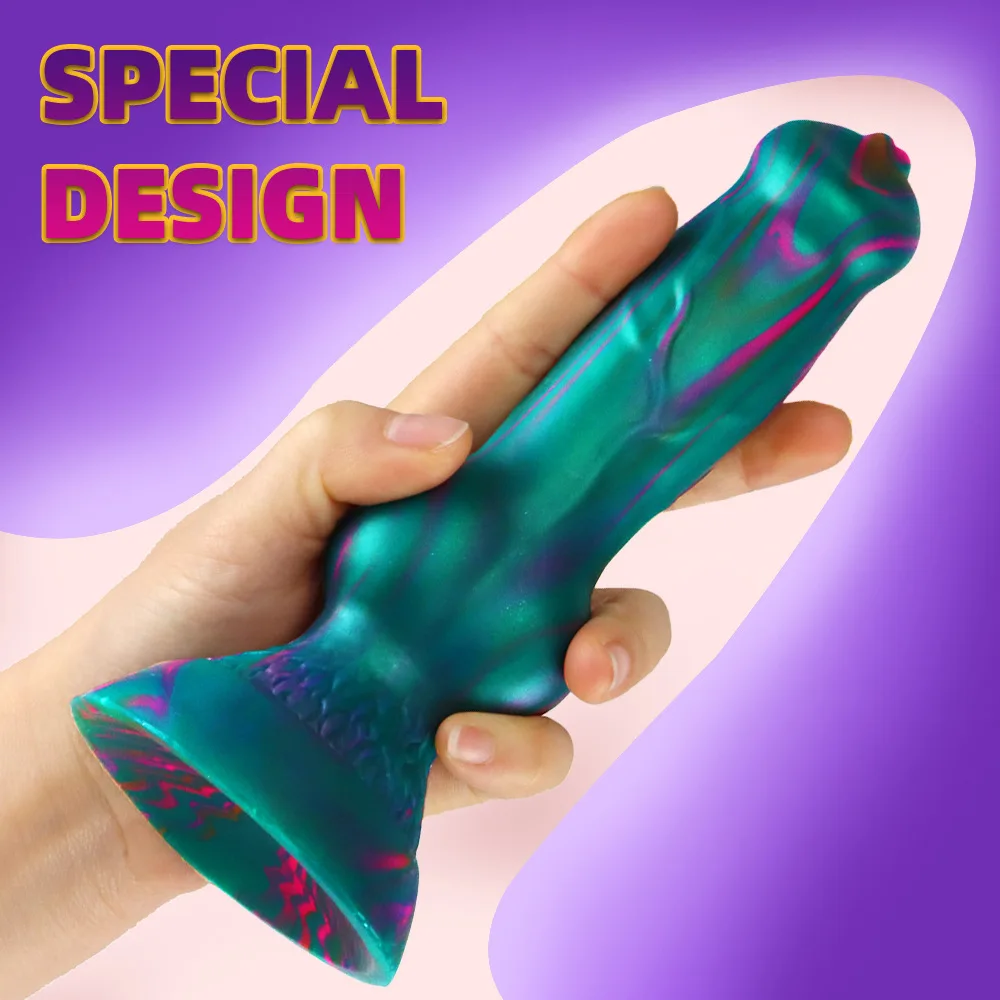 Realistico Dildo Dog Knot giocattolo del sesso per animali Dildo donne maschio anale Butt Plug lupo giocattoli finti del pene per adulti Dick Sex Toys pene