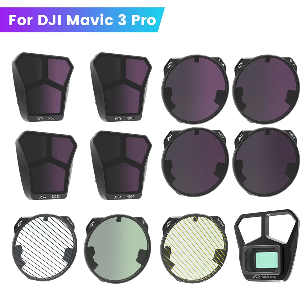 Camera Lens Filters For Mavic 3 Pro UV CPL/ND8/16/32/64 PL Polarizer Neutral Density Optical Glass For DJI Mavic 3 Pro