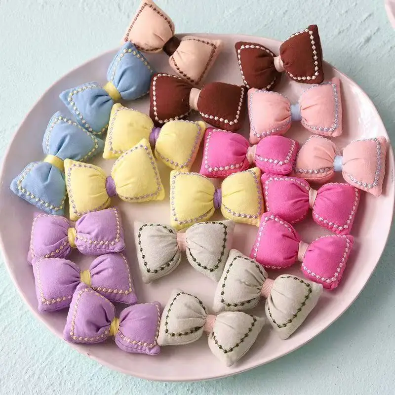 

600pcs Wholesale Fabric Embroidery Padded Butterfly Bow Accessory Star Butterfly Bow Hairpin Diy Accessories Headwear Clothing S
