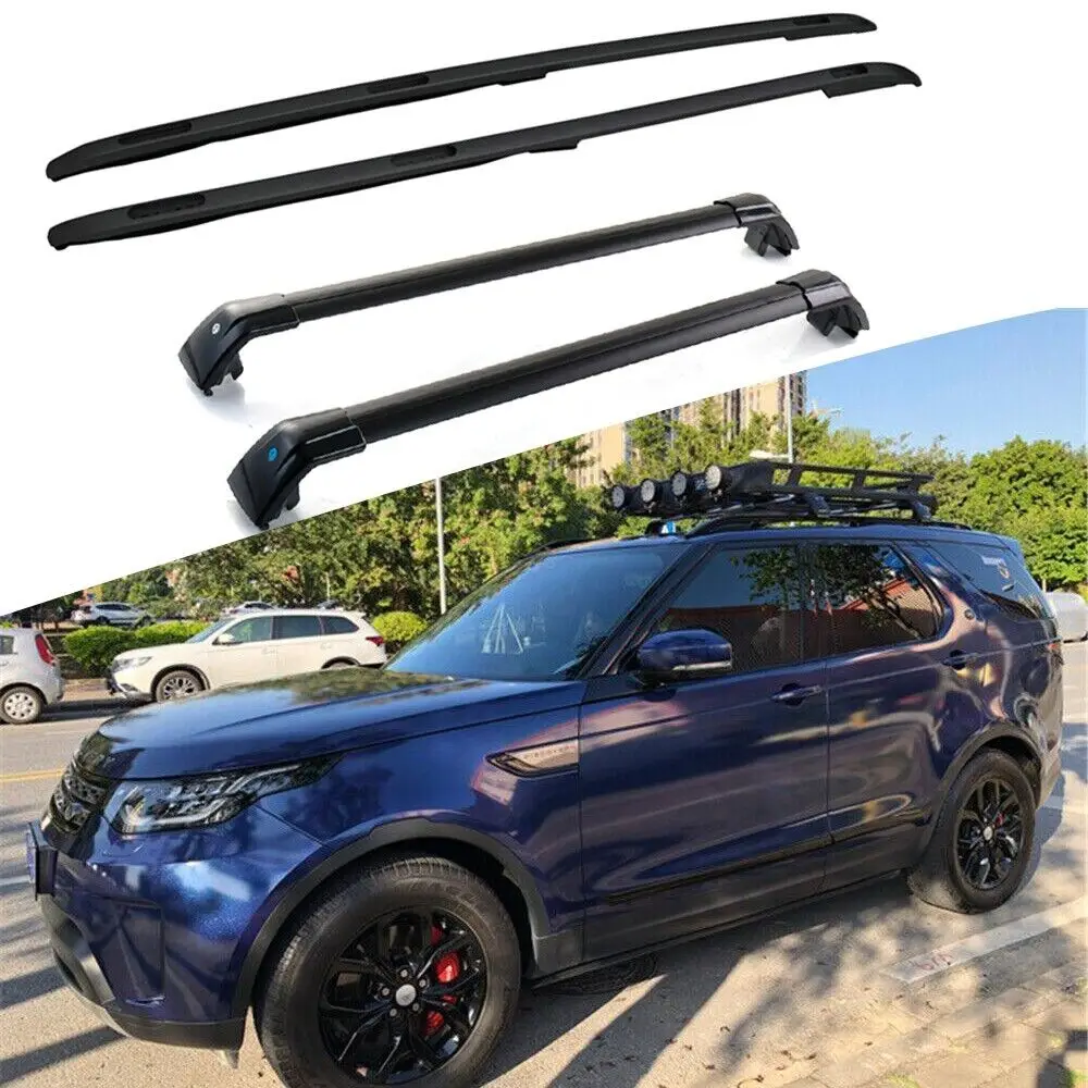 High Quality Aluminum 4PCS Roof Rail Cross Bars Fits For Land Rover Discovery L462 2017-2024 Cargo Bar