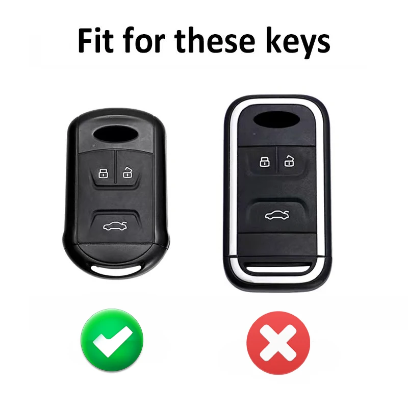 3 Buttons TPU Smart Remote Fob Cover Car Key Case Shell for Chery Tiggo 3 5 Chery ARRIZO 3 7 Chery E3 E5 Bonus