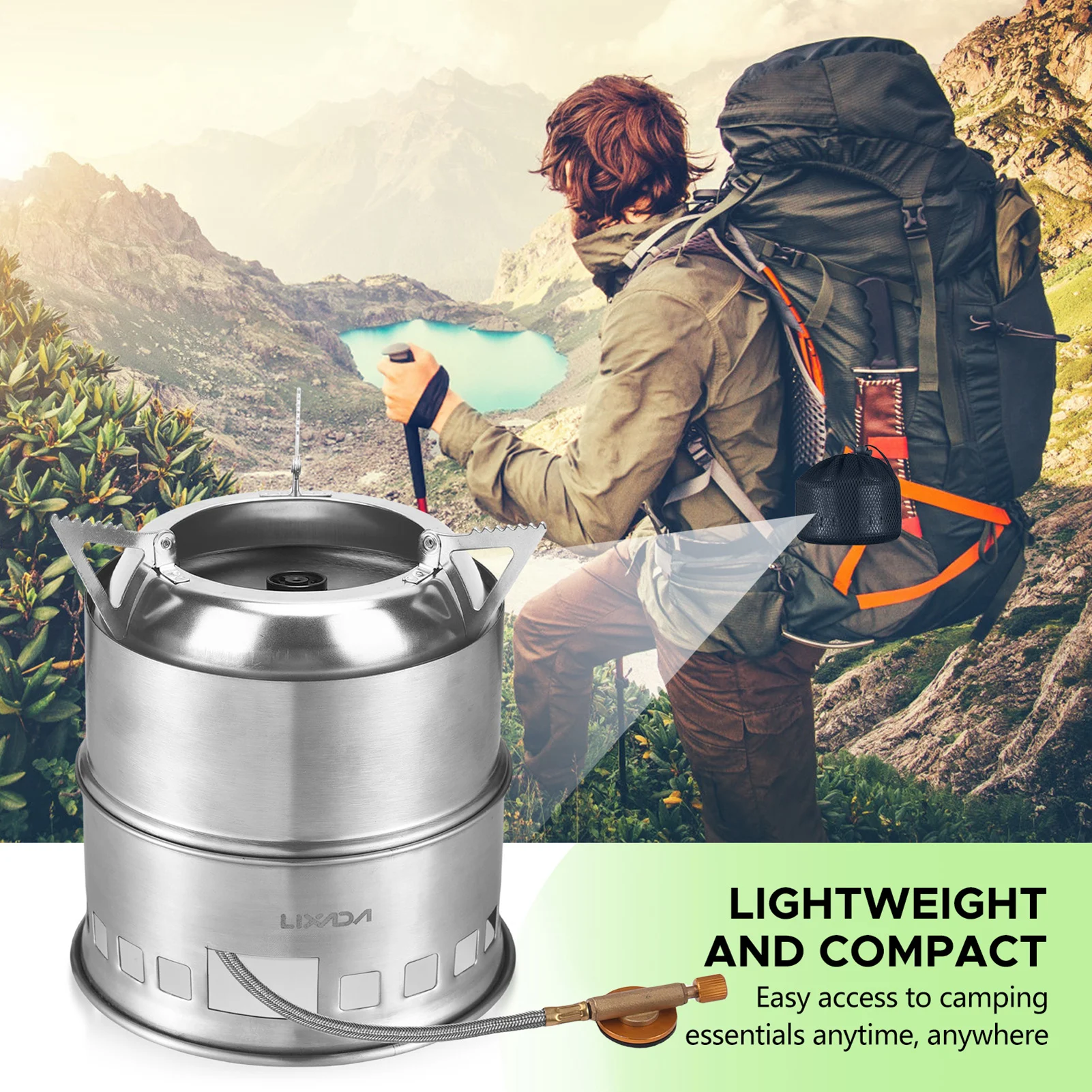 Réchaud de camping 3-en-1 port - Camping Cooking Gas Stove Portable Tool avis et prix