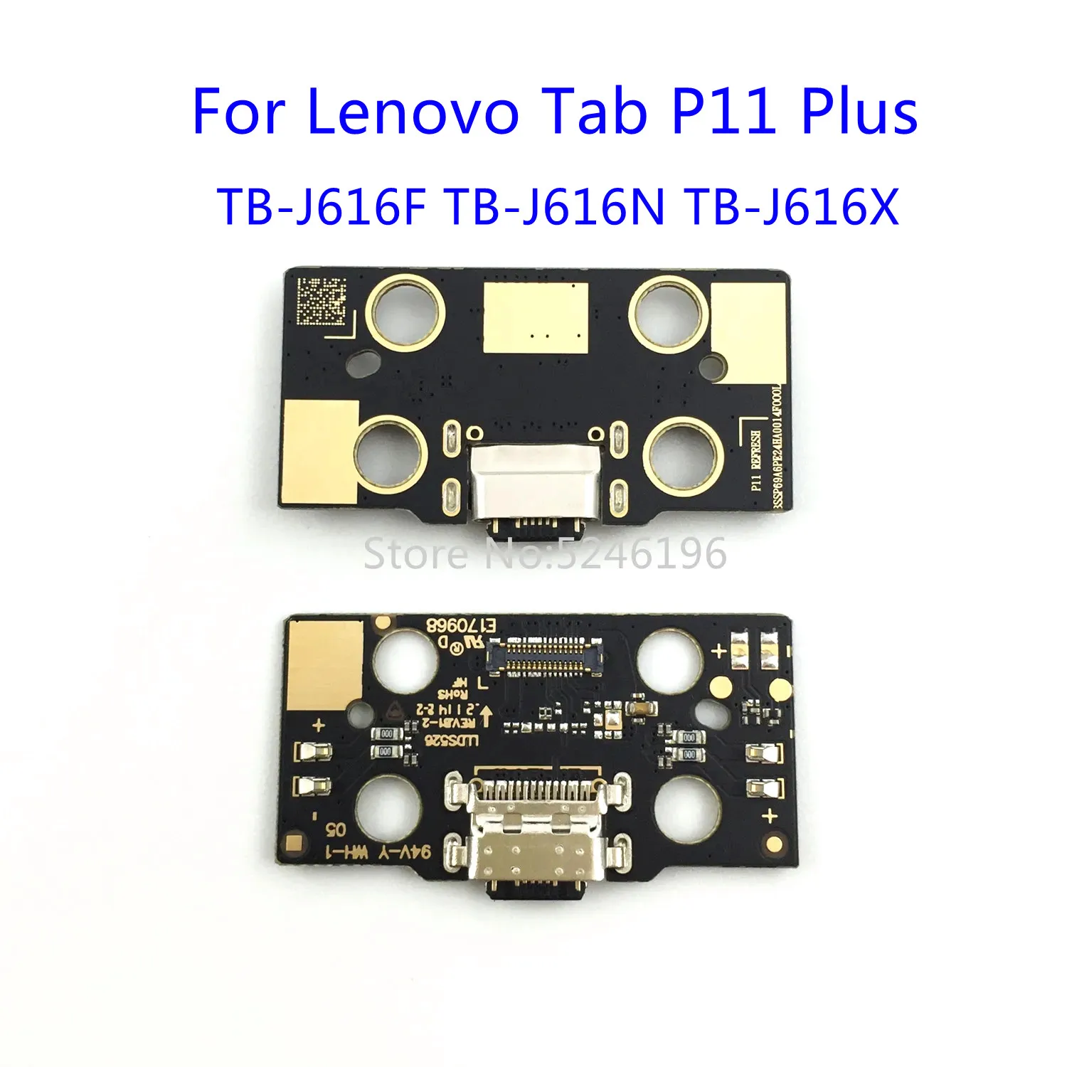 1pcs USB Charging Port Charger Base Connector For Lenovo Tab P11 Plus TB-J616F TB-J616N TB-J616X Replace Part