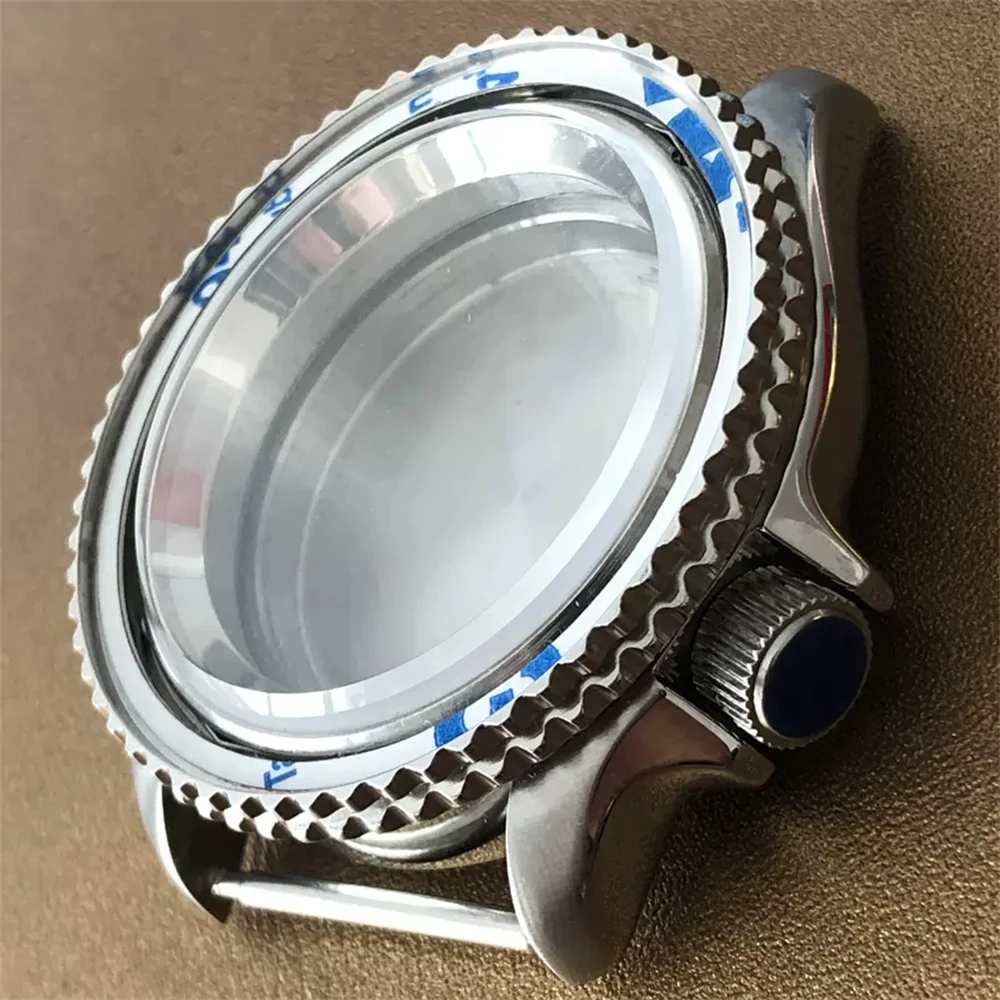 

NH35 Case 100 Meter Waterproof Sapphire Glass Shell 42mm Stainless Steel Watch Case for SKX007 NH35/NH36 Movement, 3.8 Positions