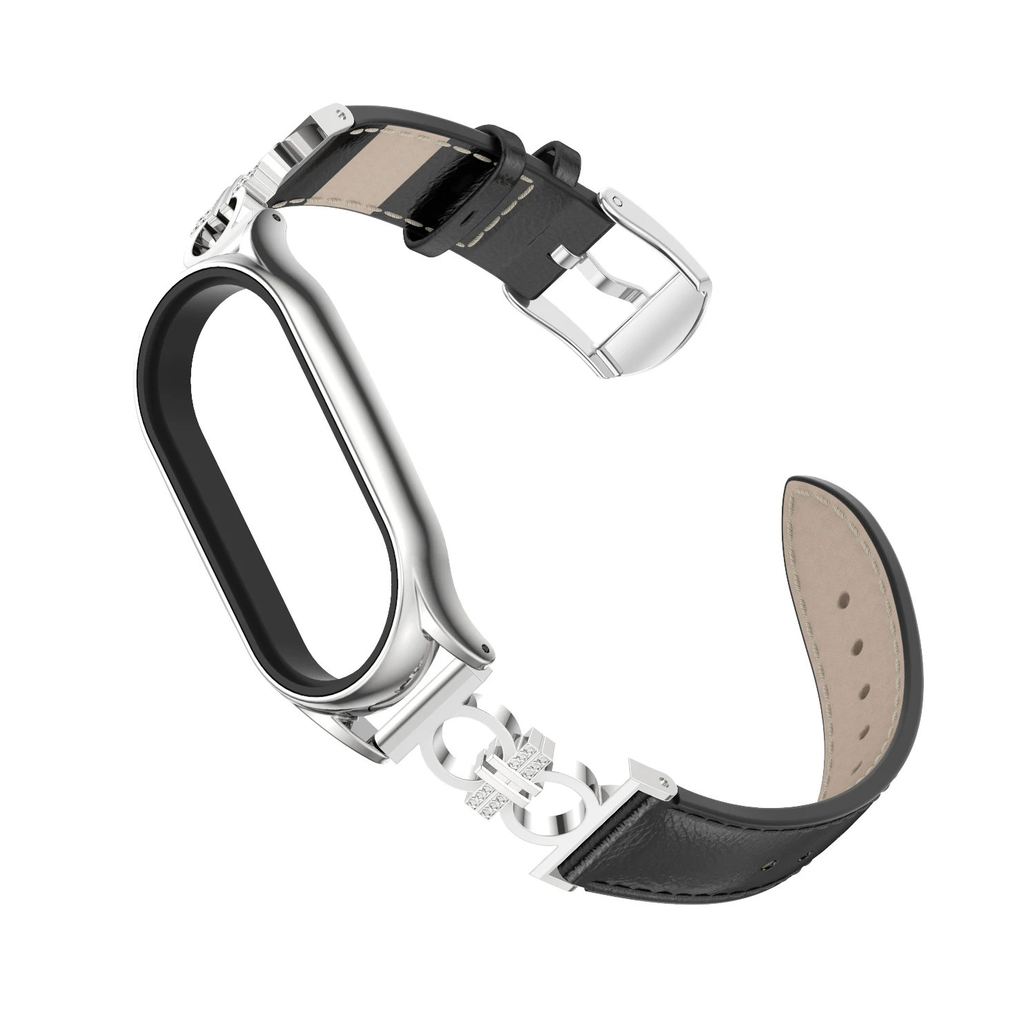 Leather Strap for Mi Band 7 6 5 Bracelet Wristband for Xiaomi Smart Band 7 Watchband for Mi Band 6 5 Smart Band Replacement
