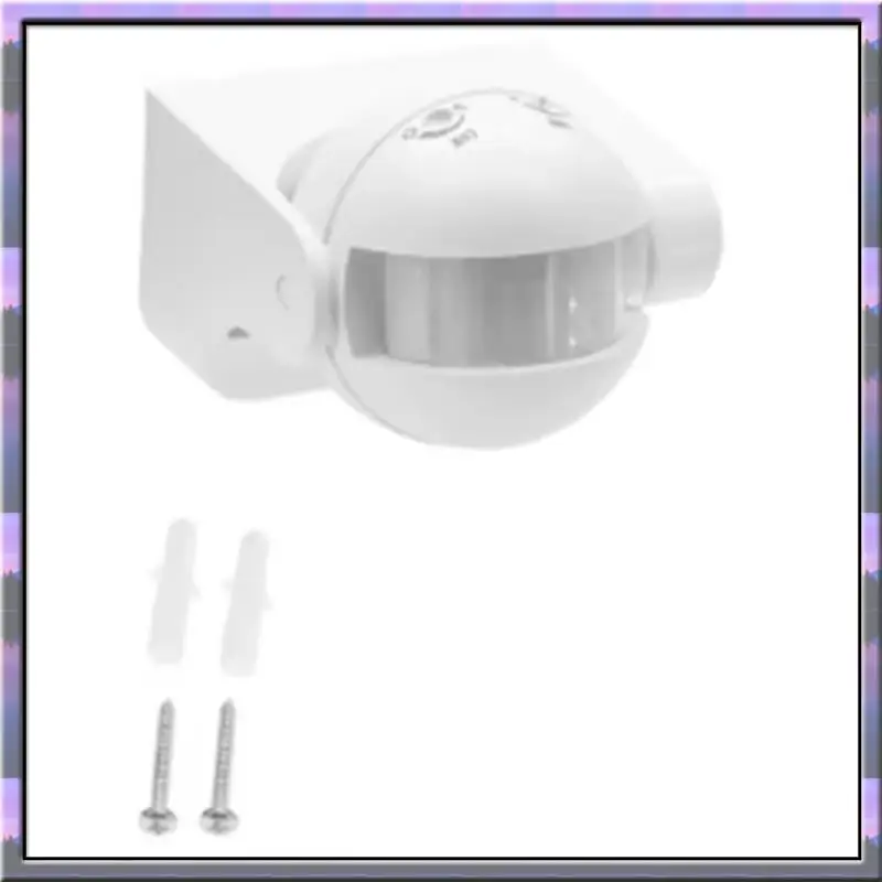 Vendita calda AC 110 V-240 V PIR Sensore di movimento a infrarossi Interruttore 180 gradi Tempo di ritardo di rilevamento del movimento Regolabile Impermeabile