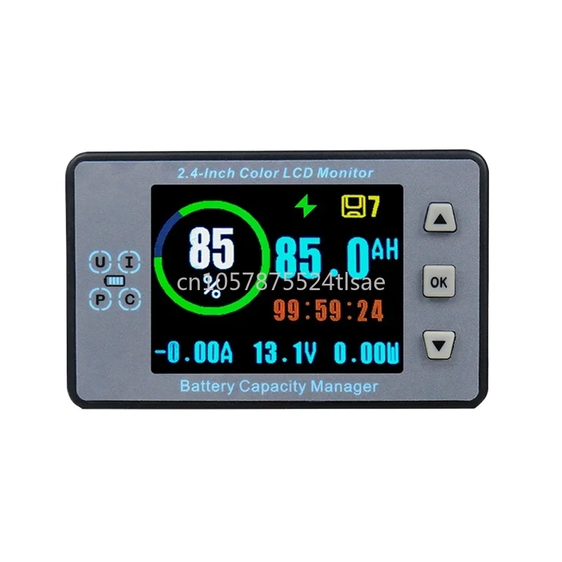 

Va9810 2.4-Inch High-Precision Color Screen Bluetooth Voltage and Current Capacity Table Electric Car RV Battery Coulometer