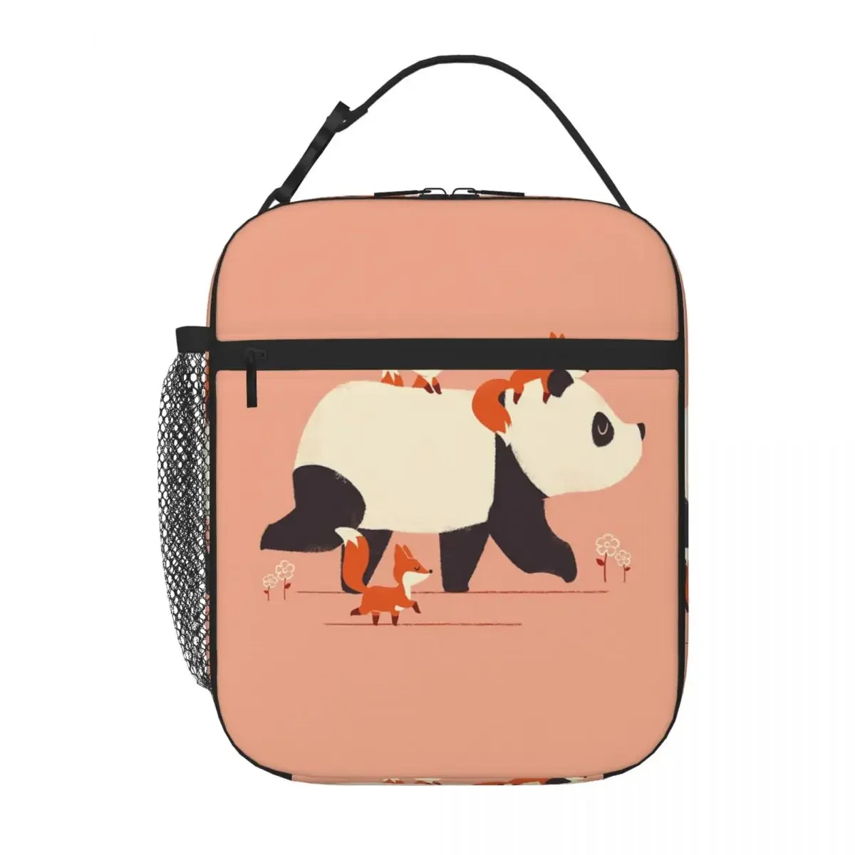 Panda And Foxes Lunch Tote Thermo Bag Kid'S Lunch Box Children'S Food Bag