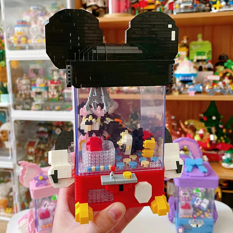 YKO 2255 동물 세계 만화 쥐 발톱 기계 인형 클립 3D 모델 미니 다이아몬드 블록 벽돌 조립 장난감 어린이용 박스 없음