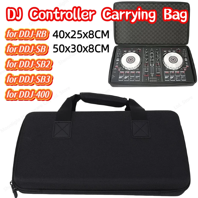Estuche de viaje para mezclador, bolsa de almacenamiento antiarañazos para controlador de DJ, estuche de almacenamiento para DDJ-RB/DDJ-SB/DDJ-SB2/DDJ-SB3 de 2 canales