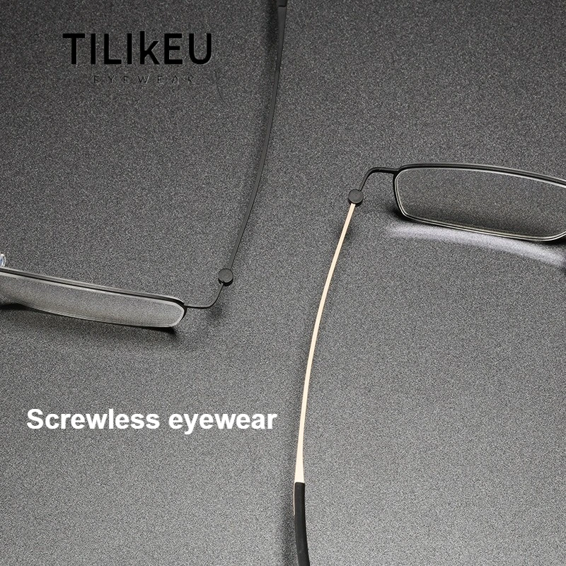 

143mm Denmark Titanium Big Face Glasses Frame 5509 Men Women Square Screwless Minimalist Slim Eyeglasses Danish Luxury Eyewear