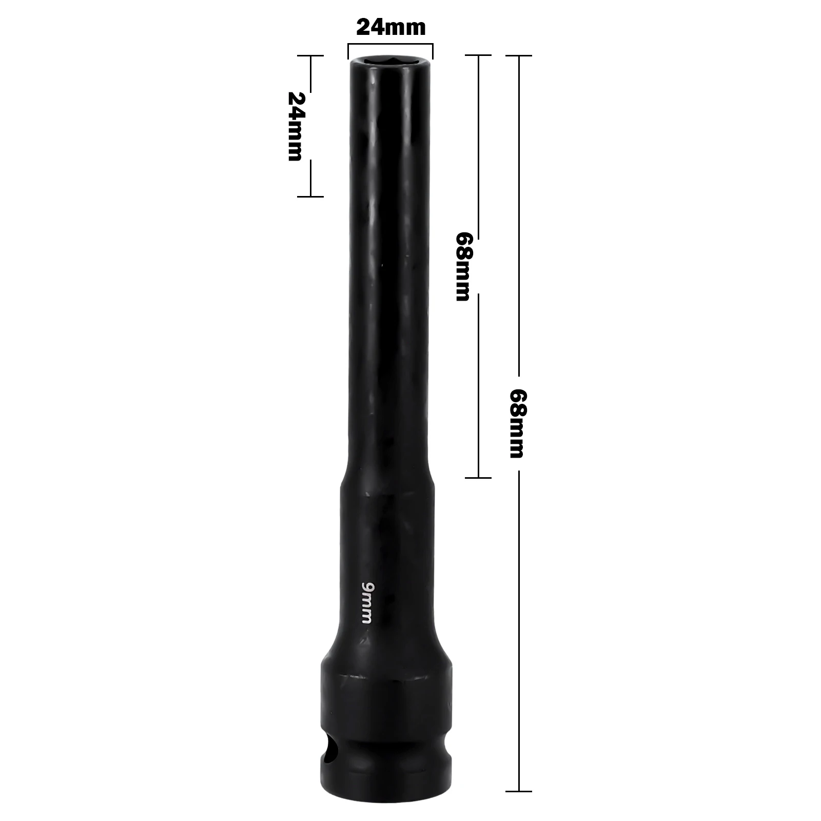 High Quality Hex Socket Wrench Socket 8-24mm Chrome Vanadium Steel Screwdriver Socket For Electric Wrench Air Tool