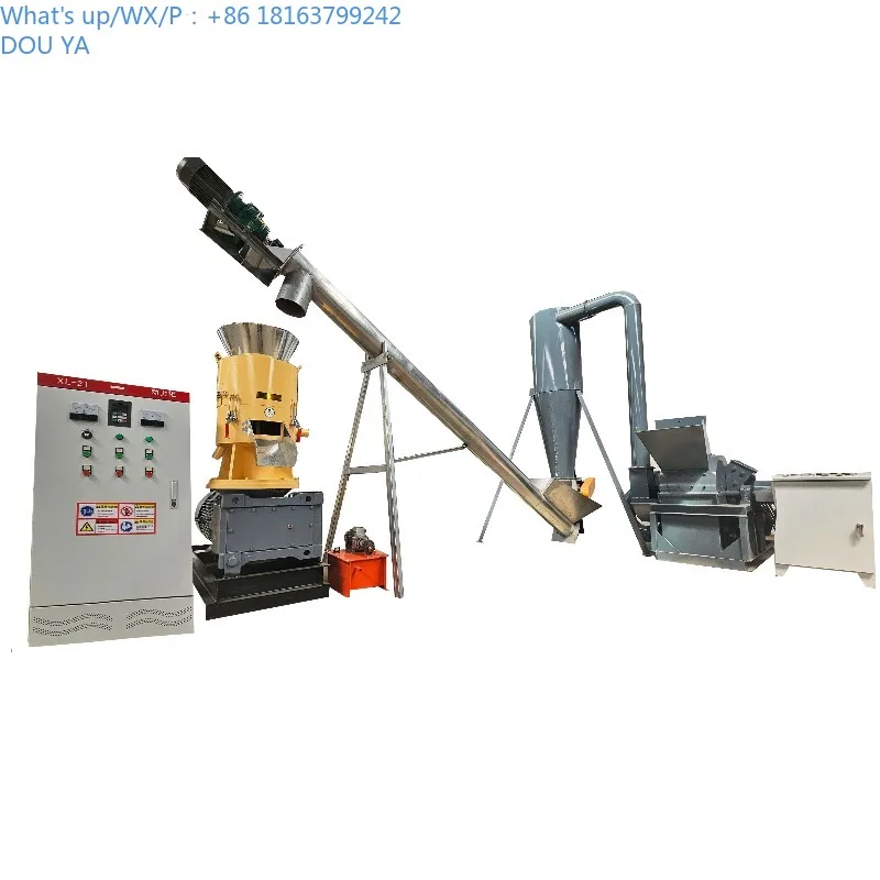 

High-Efficiency Eco-Friendly Biomass Fuel Pellet Production Line Flat Die Wood Sawdust Pellet Machine Motor 100-1000kg/h High