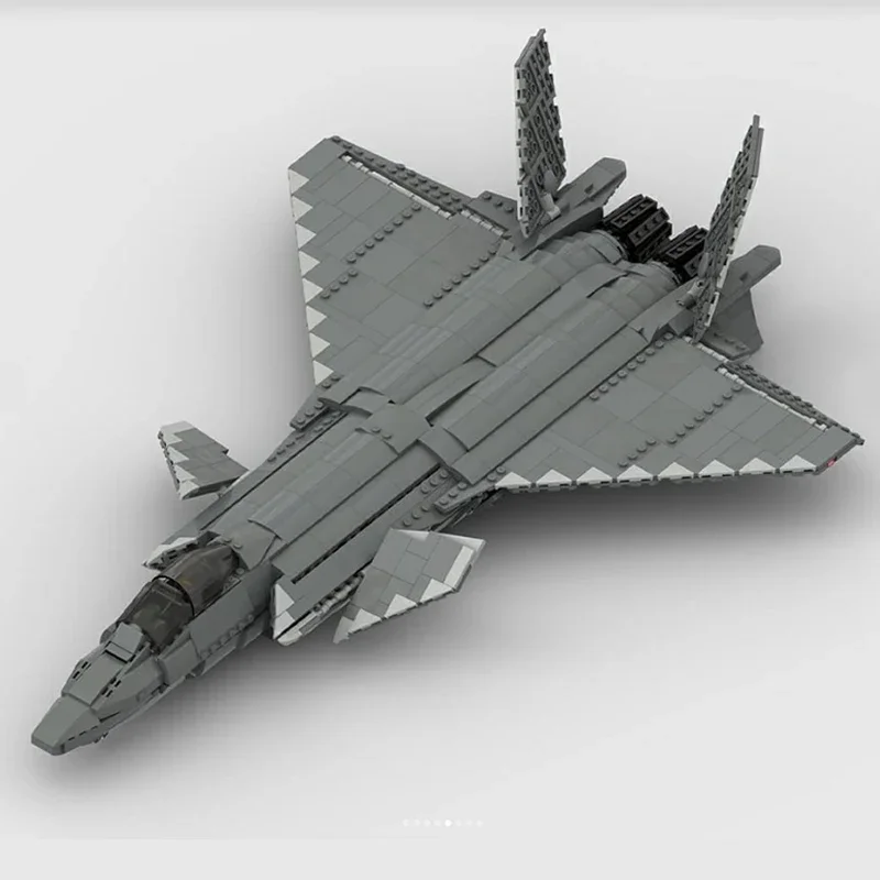 Moc Building Bricks modello militare J-20 Stealth Fighter 1:34 Technology blocchi modulari regali giocattoli per bambini set fai da te assemblaggio