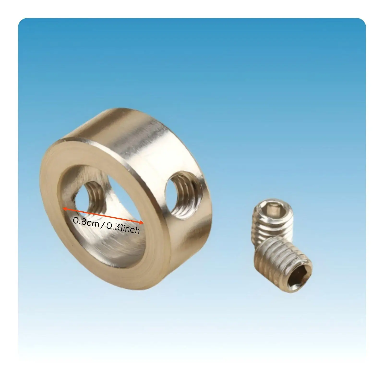 Universal Drill Depth Stop Collar 6 Pack Stainless Steel Boring Tool Limiter for Carpentry DIY