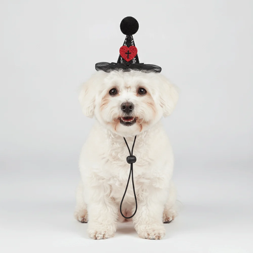 Creative Pet Halloween Costume Funny Wizard Theme Pet Costume Hat Role Playing Tie Closure Cat Cosplay Costume
