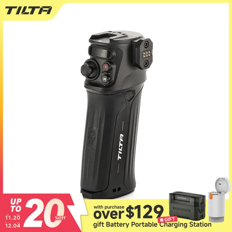 TILTA WLC-T05-CH Nucleus Nano II مقبض التحكم Nucleus N 2.0 للكاميرات والأجيال لسوني NP-F550-F570 (ليست بطارية)