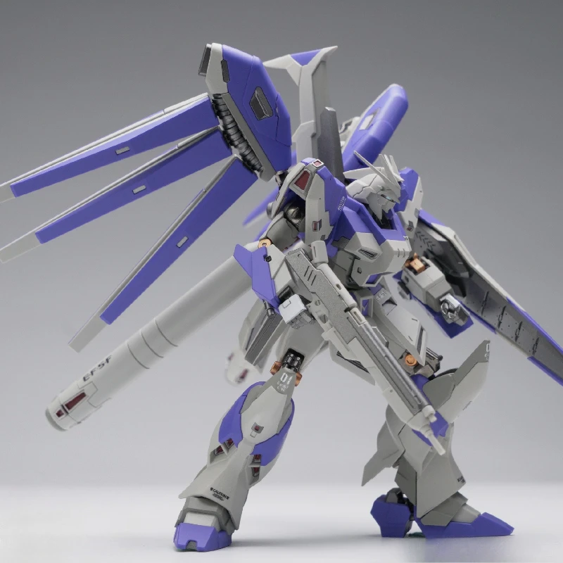 HGUC 1/144 Rx-93-Nu2 Hi-Nu GPB Verion Modelo de montagem colecionável Anime Kits de robô de plástico Figuras Brinquedos Decoração de mesa Presentes