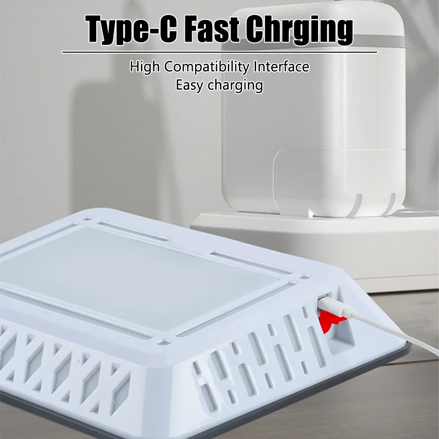 Solar LED Warm Light USB Rechargeable Floodlight Outdoor House Number Porch Light Garage Waterproof Wall Lamp Decoration