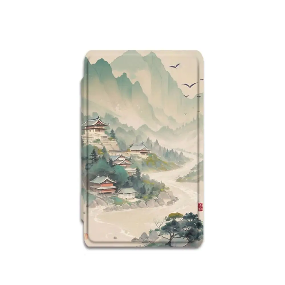 Vintage Chinese Style Magnetic Case Anti-fall Anti Scratch Protective Cover Shockproof Retro Folio Shell for XTEINK X4/X3
