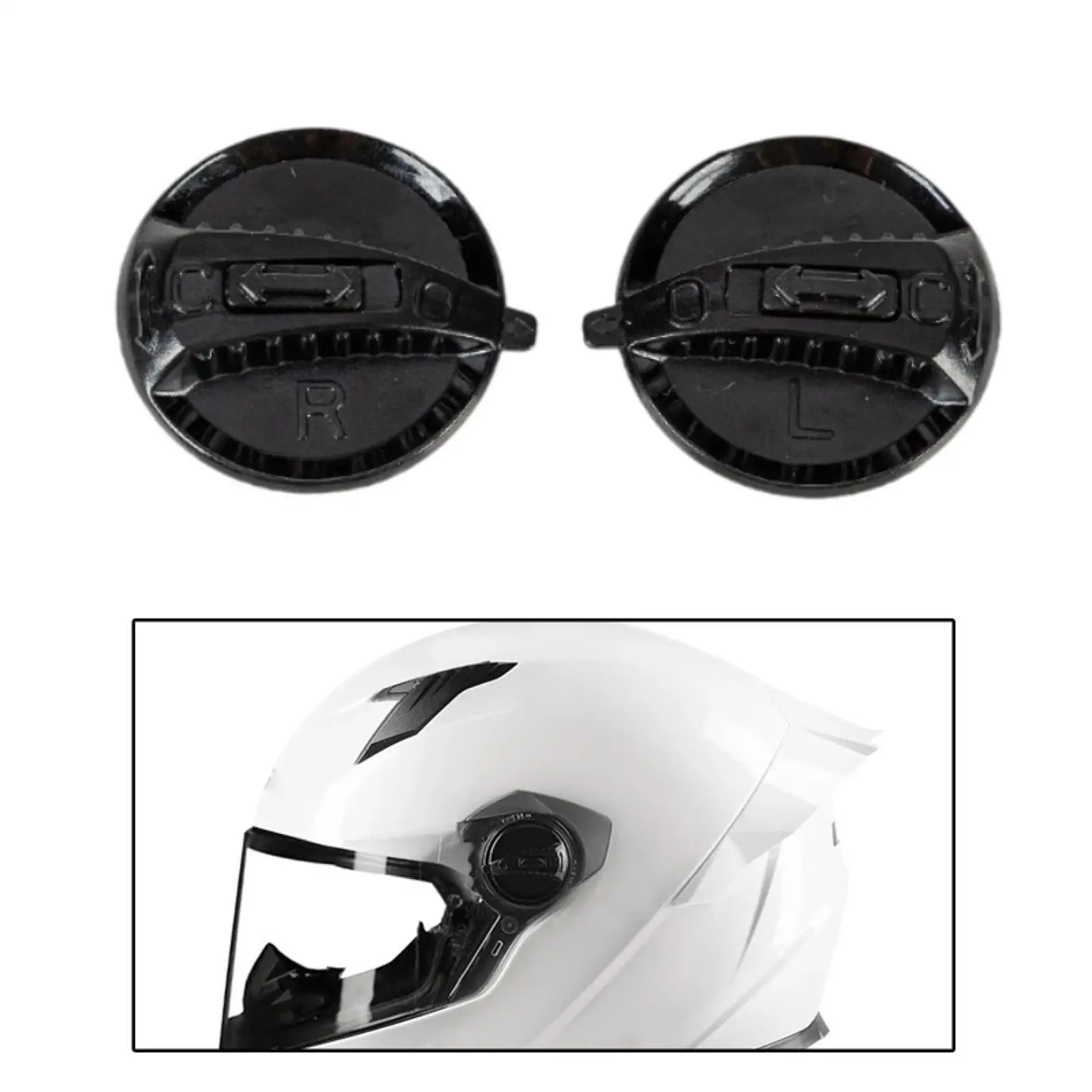 

Motorcycle Helmet Shielding Bases PP Material Helmet Visors Parts for Certified Motorcycle Helmets Easy to Use