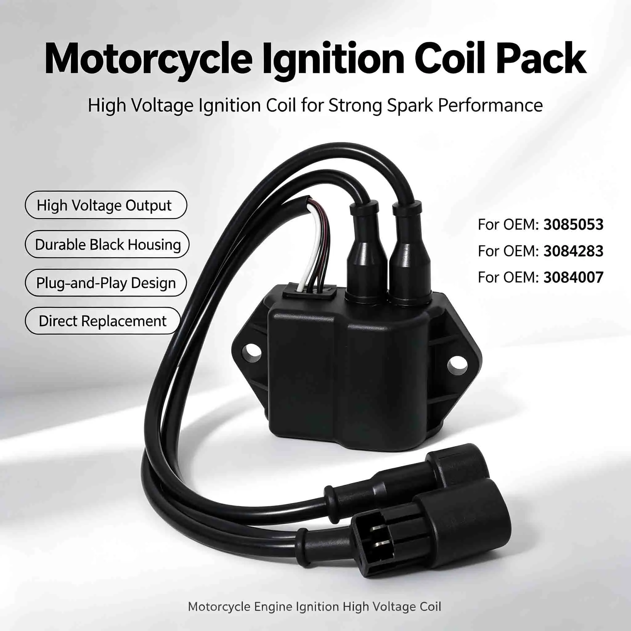 Snowmobile Ignition Coil for Polaris 440 500 EURO 500 L/C EFI SKS EURO Sport 440 FIN SWE Trail 3085053 3084283 3084007