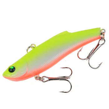 Aorace 1Pc Winter Ice Fishing Lure 7cm/18g Sinking Isca Artificial Rattlin Vibration VIB Hard Bait Crankbait Treble Hooks Tackle