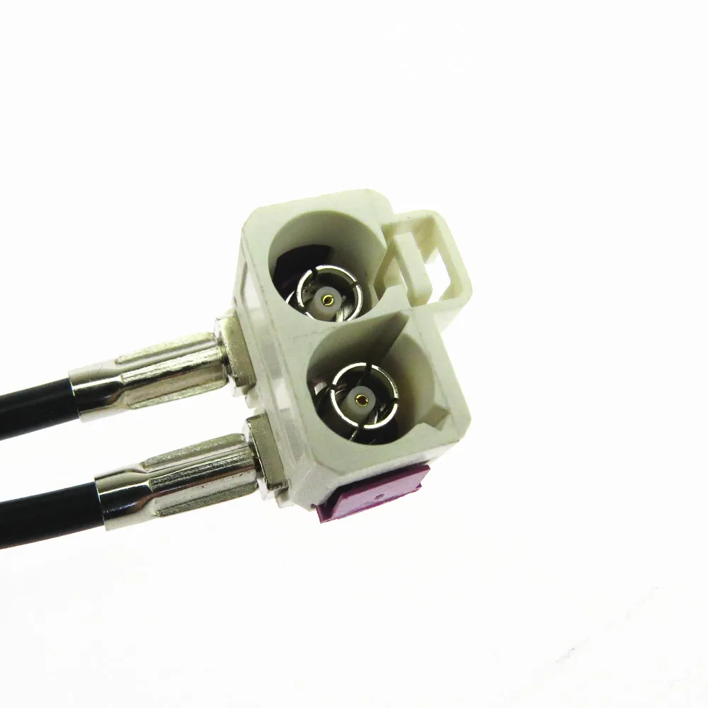 RNS310 RCD510 AM FM MIB Radio Antenna Dedicated Double Head 1 Turn 2 Wiring Tail for VW CC Tiguan Golf Jetta MK5 6 Passat Polo