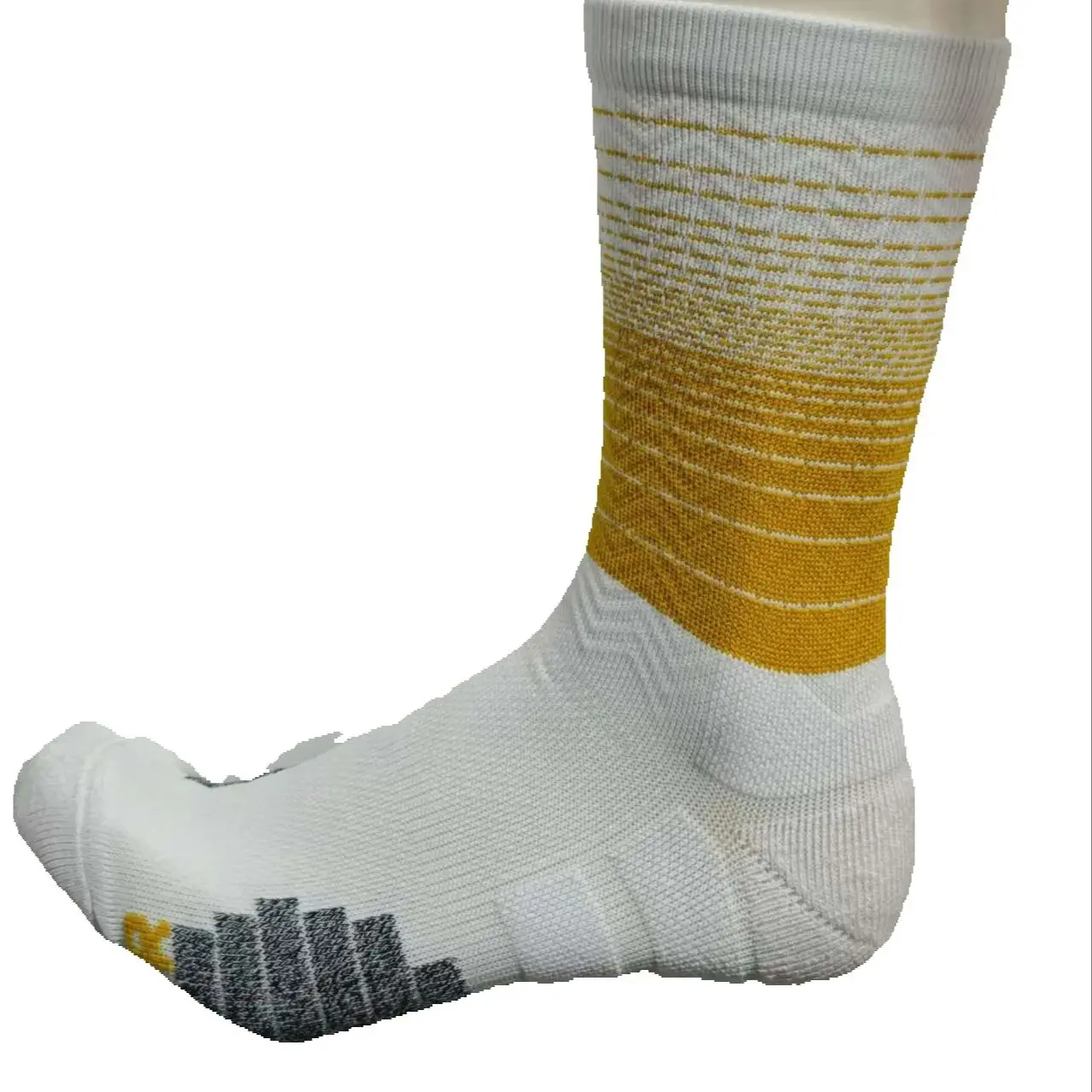 HYRAX Men's NBA High Barrel Basketball Socks Color Contrast Thick Shock Absorbent Trendy Sports Practical Professional Footwear