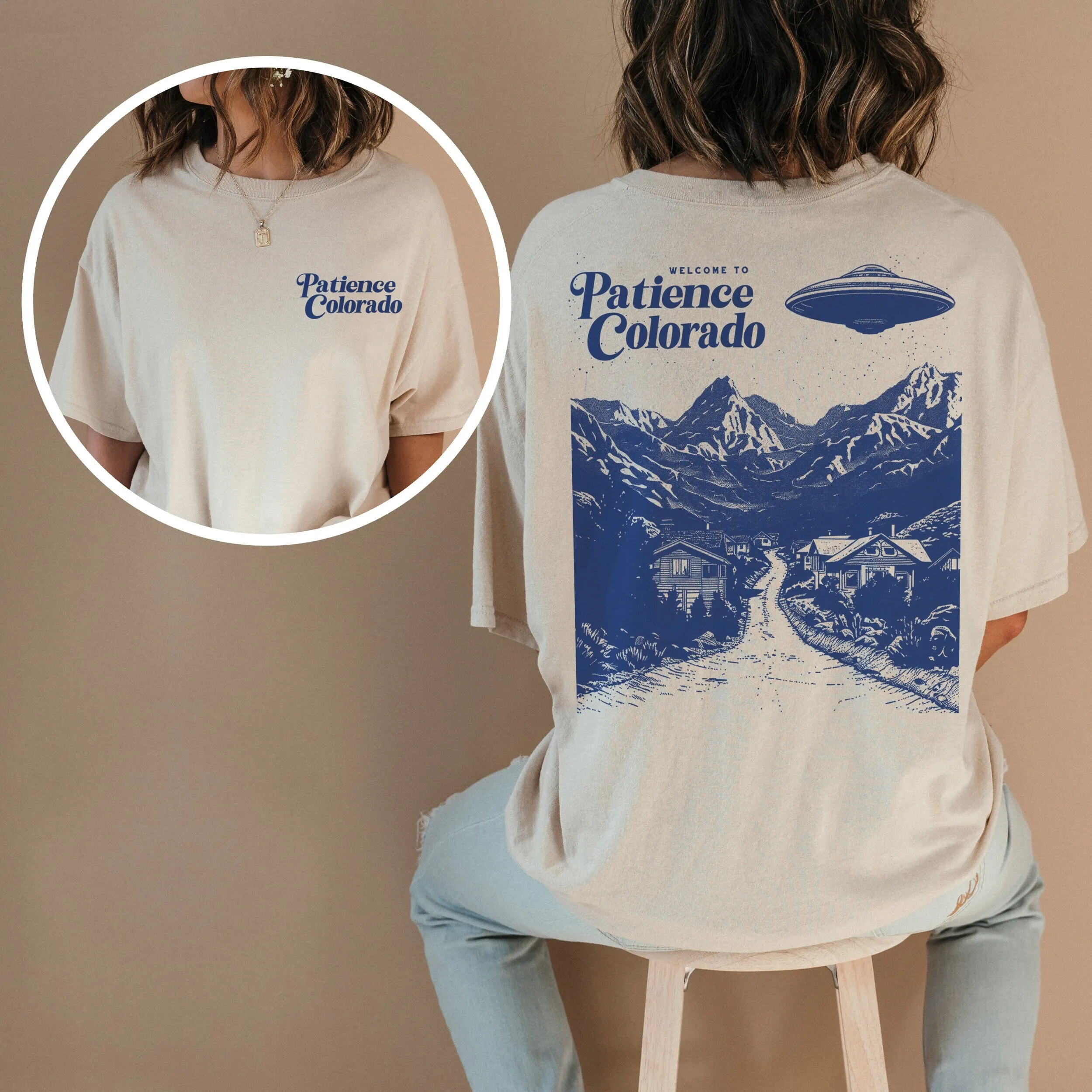 Funny Alien Patience Colorado T Shirt Retro Sci Fi Tv Show Ufo Memorabilia Front And Back Resident