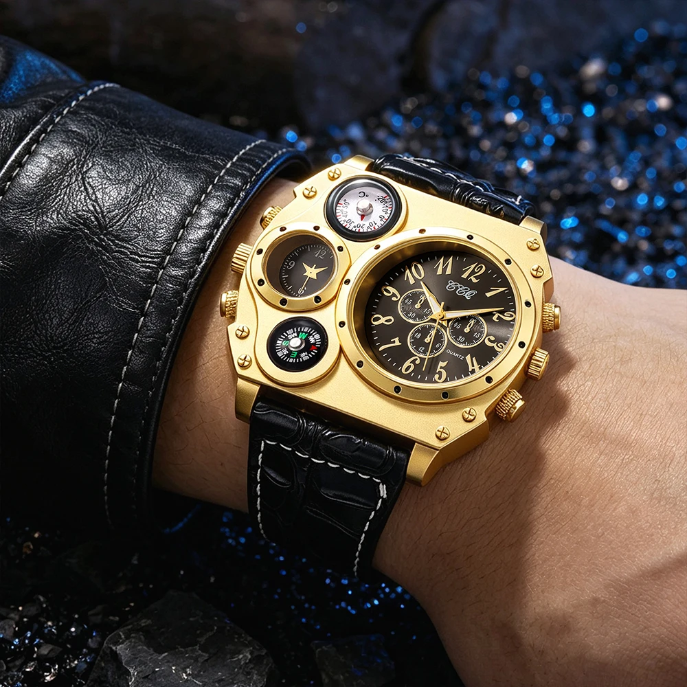 1Pc Fashionable Men's Quartz Watch, Round Dial, Suitable For Formal And Casual Occasions, Luxurious Business Watch