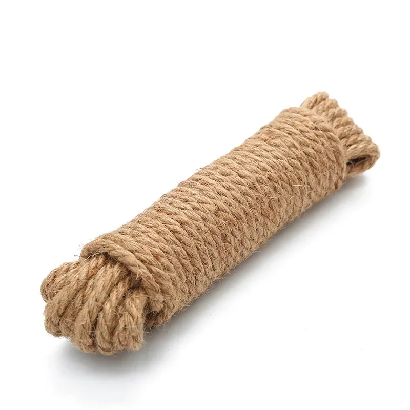 手作りの黄色の麻縄 新しいスタイルの織り装飾素材 包装タグ吊り下げフレームバインディング DIY アートクラフト用