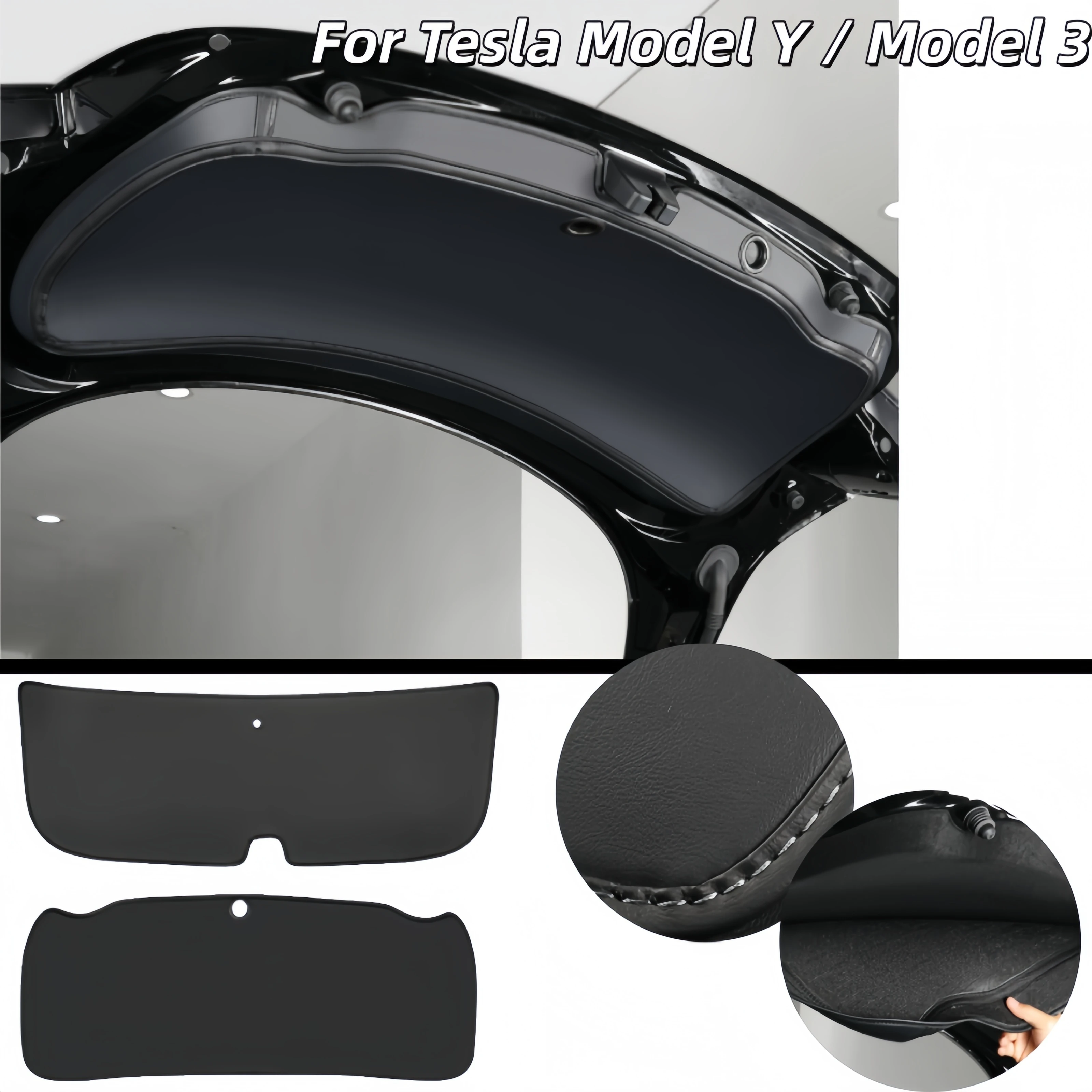 Leather Trunk Mat for Tesla Model Y Model 3 New Updated Version Anti Dirt Cargo Liner Protective Guard Car Accessories