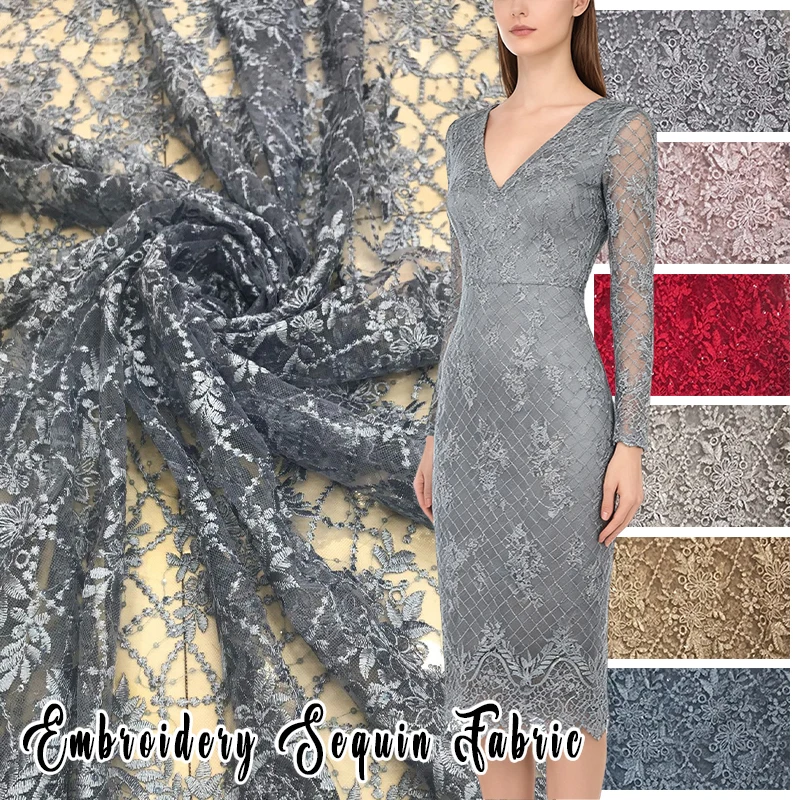 

1 ярд кружевная вышитая ткань для свадебного платья Cheongsam DIY шитье трехмерная сетчатая ткань шириной 130 см