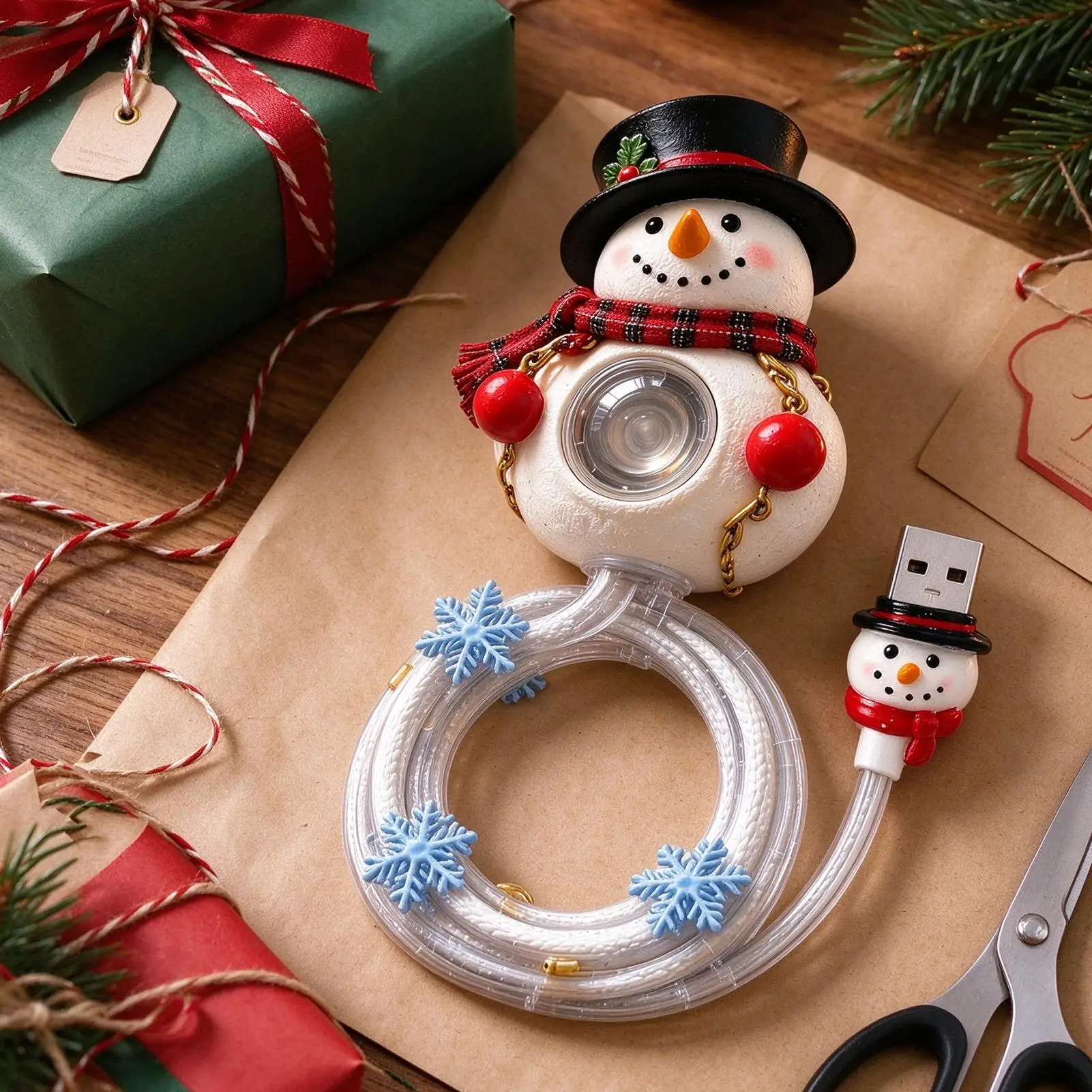 Christmas Decor Projector Light USB Plug-and-Play Holiday Projection Christmas Projector With 6 Seasonal Scenes For Home