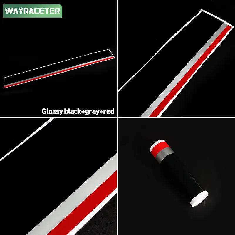 Sport Performance Tri Color Engine Cover Vinyl Decal Hood Bonnet Stripes Sticker For Audi A3 8V 8Y 8P 8L S3 RS3 Accessories view 2