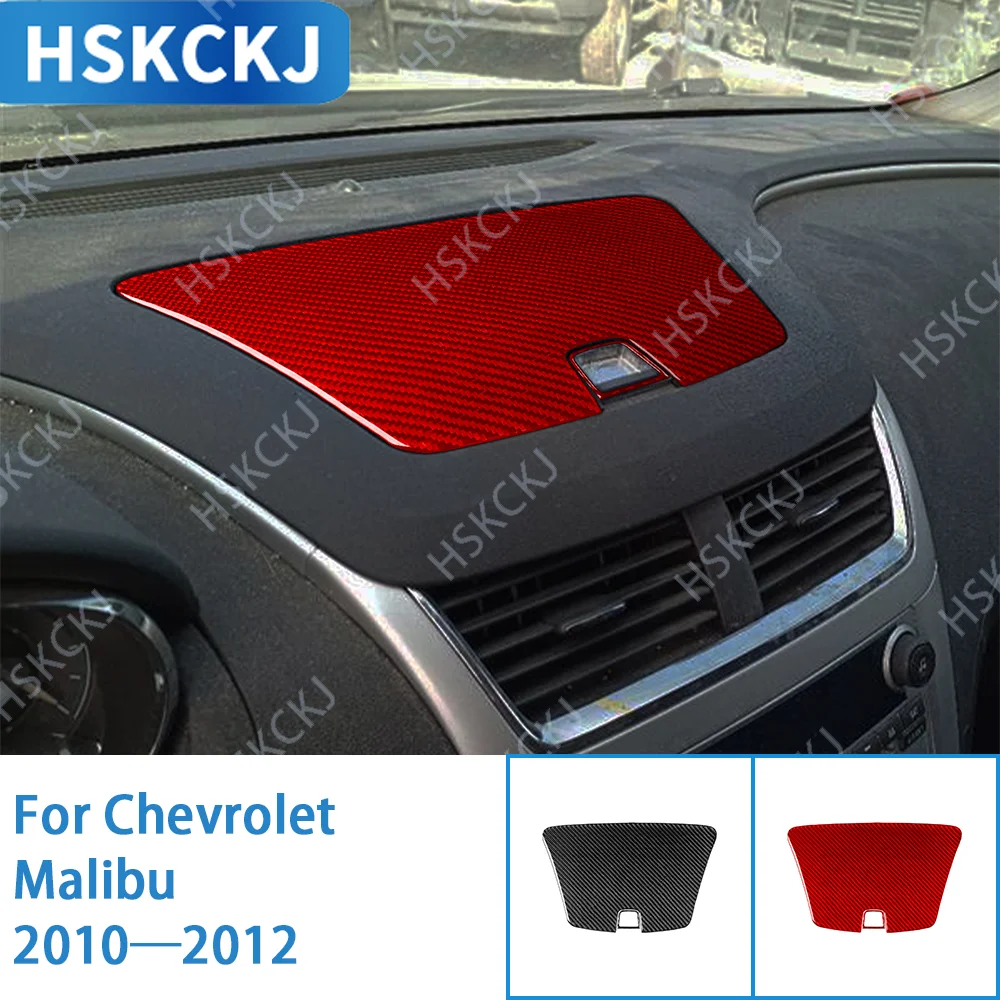 

Аксессуары для салона автомобиля, ящик для хранения инструментов, наклейка на панель, отделка из углеродного волокна, наклейка для Chevrolet Malibu 2010–2012 гг.