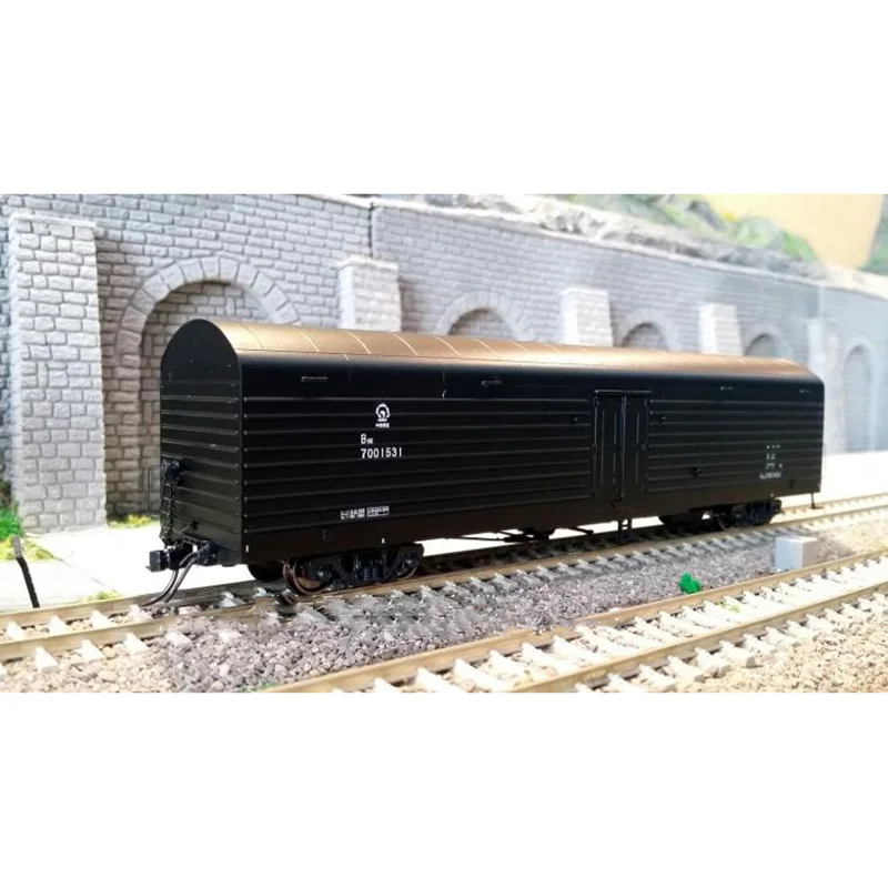 New Diecast HO 1/87 China 25T Black Yellow Train Carriage Model Adult Classic Collection Static Display Boy Toys