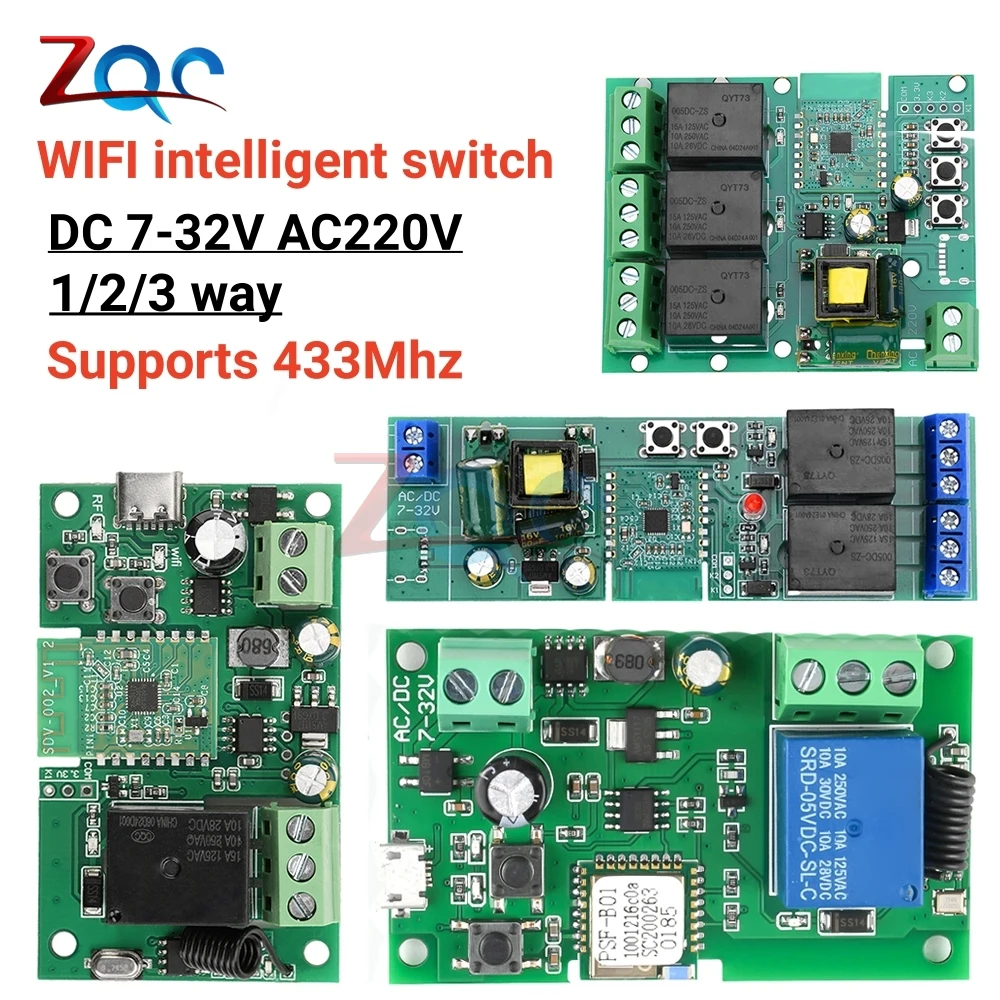 DC5V DC12V moduł przekaźnika Wifi dla eWeLink pilot aplikacji sterowanie samoblokujący bezprzewodowy przekaźnik opóźnienia dla inteligentnego