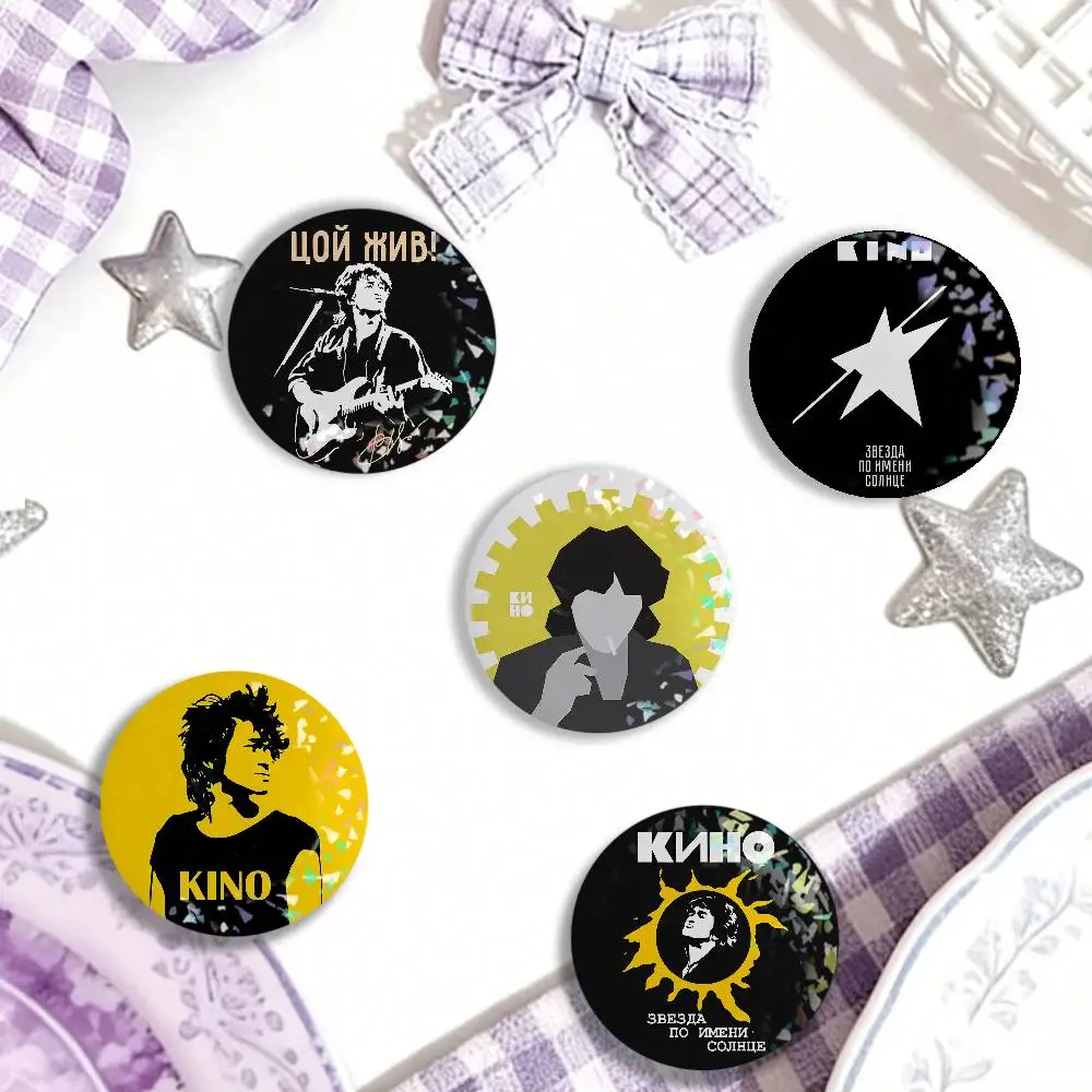 Singer V-viktor Tsoi Laser Badge Clothes Backpacks Hats Accessories Gifts For Children Friends Fans Collectibles