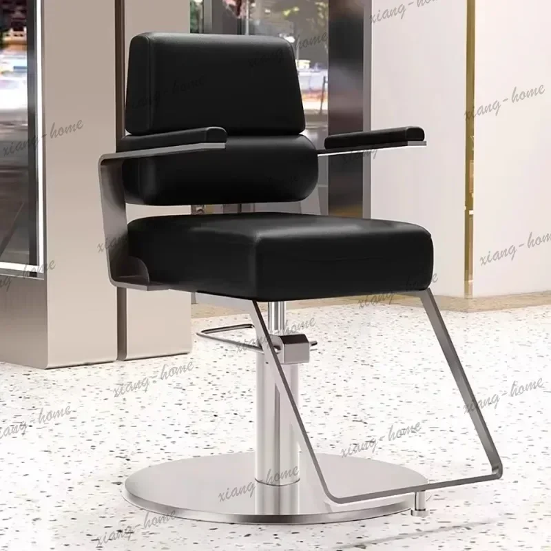 Factory Direct Comfortable Aesthetic Barber Chair Swivel Modern Nordic Trendy Hairdresser Chair Delicacy Salon Kapperstoel Hair