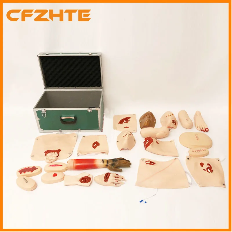 Trauma Nursing Manikin with 20+ Injury Modules, Burn Assessment, Open Fractures, Gunshot Wound, and Hemorrhage Control Practice