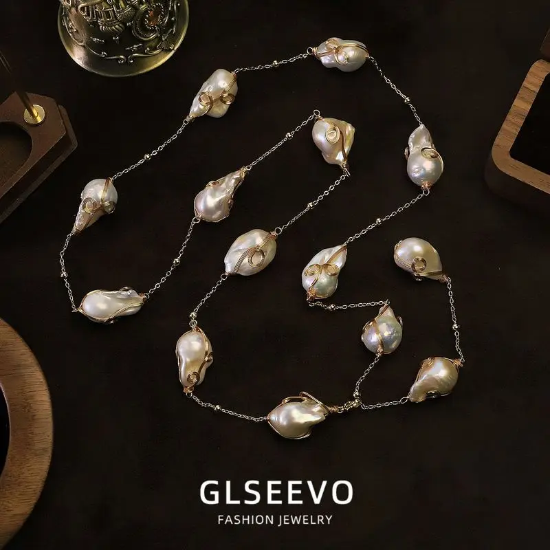 Baroque Pearl Necklace, A Unique And Stylish Clavicle Chain That Complements Any Outfit