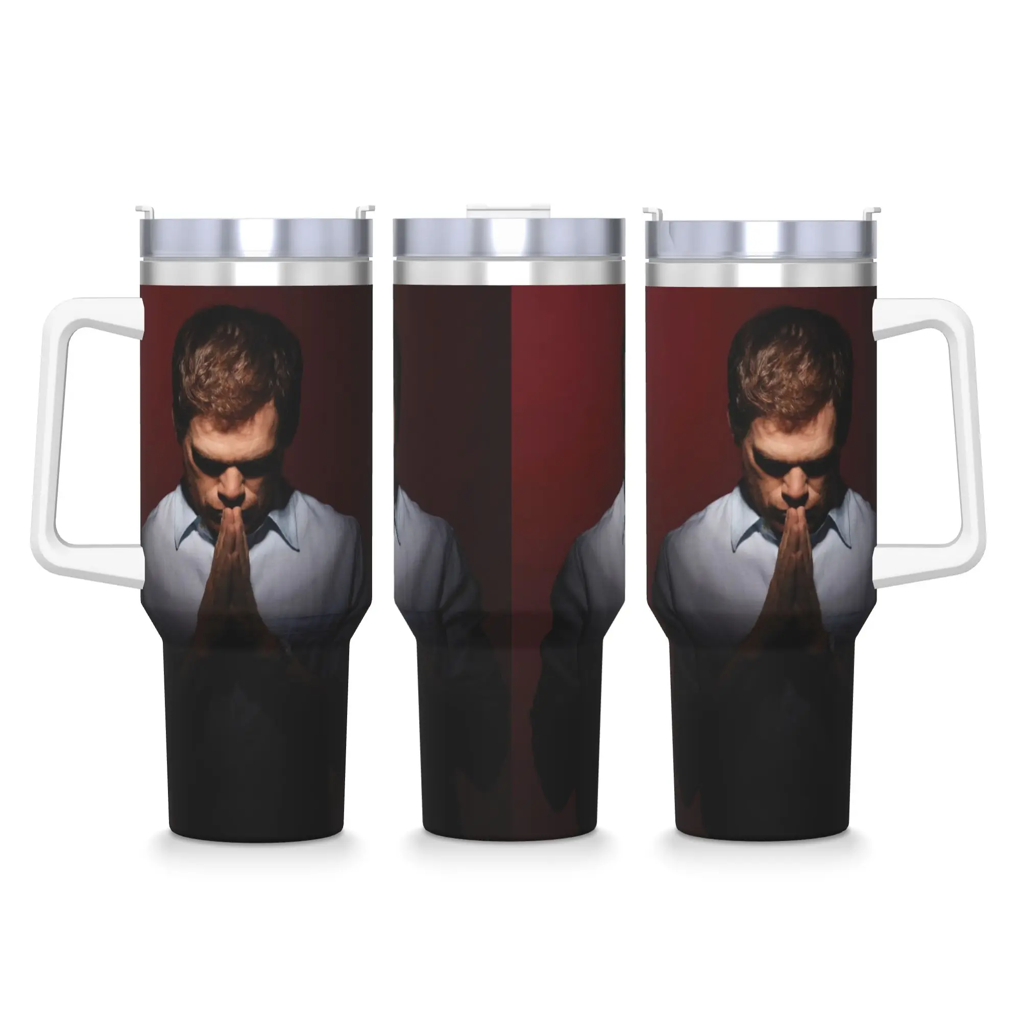

Dexter Morgan Stainless Steel Tumbler Travel Mugs Cup Large Thermal Mug Portable Hot Drinks Milk Tea Water Bottle