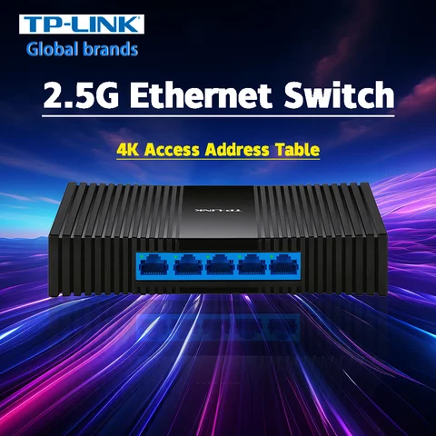 Commutateur tp-link 2500mbps 2.5g commutateur 2.5g commutateur 2.5gbps commutateur 2.5 go 2.5 Gigabit tous 5*2.5 go RJ45 Ethernet TL-SE1005M Plug and Play